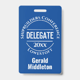 アセンブリ、会議、または会議代理バッジ バッジ