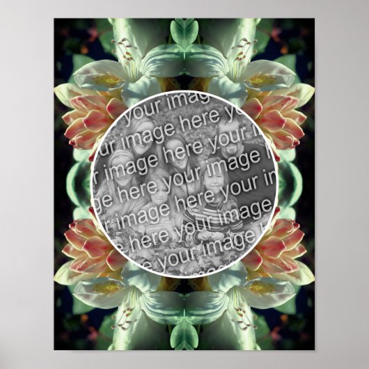 アゼアの花の開花であなただけの写真を作ろう ポスター (正面)