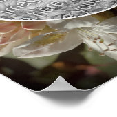 アゼアの花の開花色合い オリジナル写真からあなただけの写真を作ろう ポスター (角)