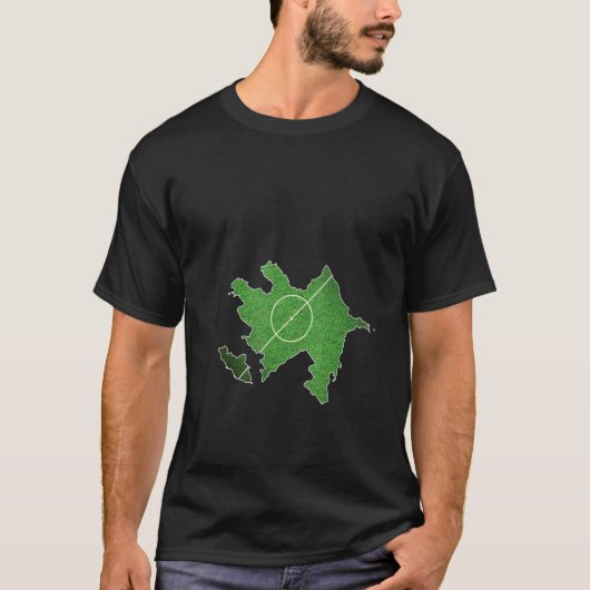 アゼルバイジャンのサッカーコート Tシャツ (正面)