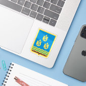 アゼルバイジャンのバクーの紋章 シール (ノートパソコンとiPhone)