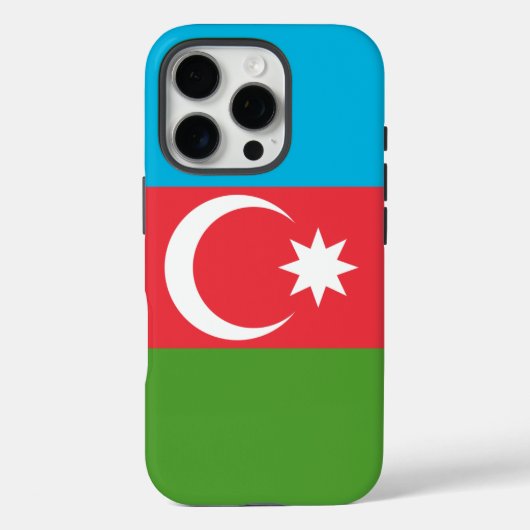 アゼルバイジャンの国旗、Apple iPhone 16 Pro Case-Mate iPhoneケース (裏面)