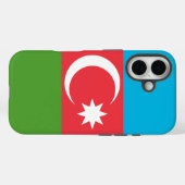 アゼルバイジャンの旗がプリントされたApple iPhone 16 Case-Mate iPhoneケース (裏面 (横))