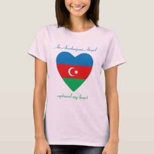 アゼルバイジャンの旗の恋人のTシャツ Tシャツ