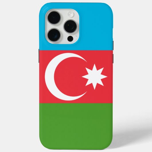 アゼルバイジャンの旗 Apple iPhone 15 Pro Max ケース Case-Mate iPhoneケース (裏面)