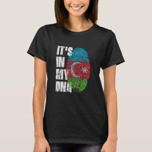 アゼルバイジャンのDNA アゼルバイジャン国旗 アゼルバイジャン人 Tシャツ