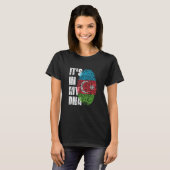 アゼルバイジャンのDNA アゼルバイジャン国旗 アゼルバイジャン人 Tシャツ (正面フル)