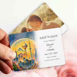 アゼルバイジャンバクー Destination Save The Date カード
