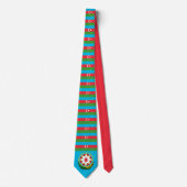 アゼルバイジャン国旗と国章,アゼルバイジャン ネクタイ (正面)