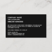 アゼルバイジャン国旗と国章,アゼルバイジャン 名刺 (裏面)