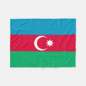 アゼルバイジャン国旗のフリースブランケット フリースブランケット (正面(横))
