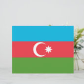 アゼルバイジャン国旗のレターヘッド レターヘッド (スタンド正面)