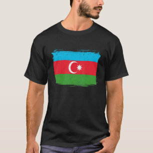 アゼルバイジャン国旗の女性メンズキッズ Tシャツ