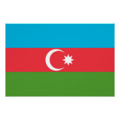 アゼルバイジャン国旗の愛国的な壁のポスター ポスター (正面)