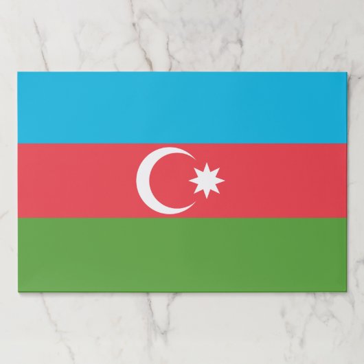 アゼルバイジャン国旗の紙パッド ペーパーパッド (正面)
