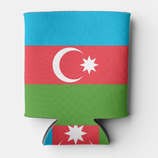 アゼルバイジャン国旗を持つクーラーボックス 缶クーラー (正面)