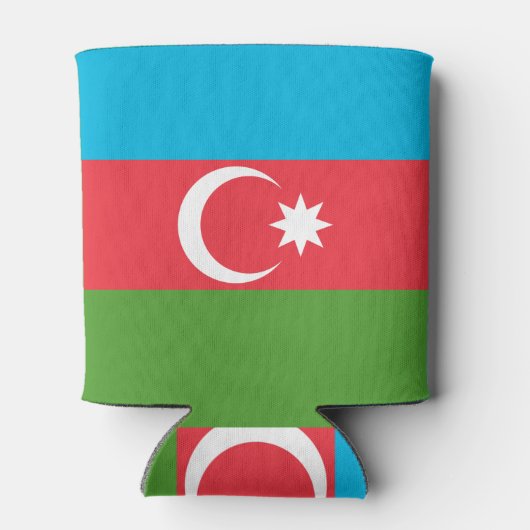 アゼルバイジャン国旗を持つクーラーボックス 缶クーラー (裏面)
