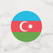 アゼルバイジャン国旗を持つテーブル紙吹雪 コンフェッティ (スモール正面)