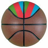 アゼルバイジャン国旗を持つフルサイズバスケットボール バスケットボール (右)