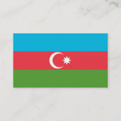 アゼルバイジャン国旗を持つ名刺 名刺 (裏面)