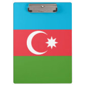 アゼルバイジャン国旗を持つ愛国的なクリップボード クリップボード (正面)