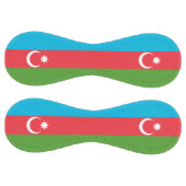 アゼルバイジャン国旗を持つ愛国的なソフトボール ソフトボール (パネル)