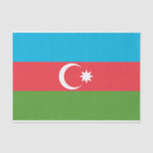 アゼルバイジャン国旗を持つ愛国的ティッシュペーパー 薄葉紙 (正面)
