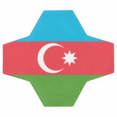 アゼルバイジャン国旗を掲げた愛国的なサッカーボール サッカーボール (フラット)