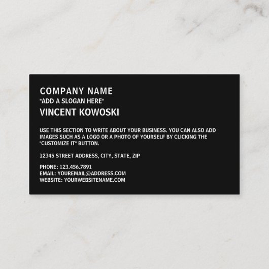 アゼルバイジャン国旗、アゼルバイジャン国旗 名刺 (裏面)