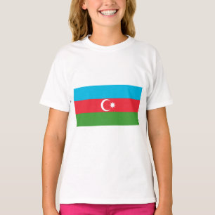 アゼルバイジャン国旗（アゼルバイジャン） Tシャツ