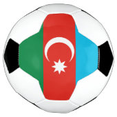 アゼルバイジャン国旗 サッカーボール (回転)