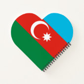 アゼルバイジャン国旗 ノートブック (裏面)