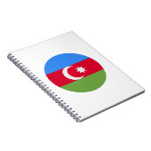アゼルバイジャン国旗 ノートブック (右側)