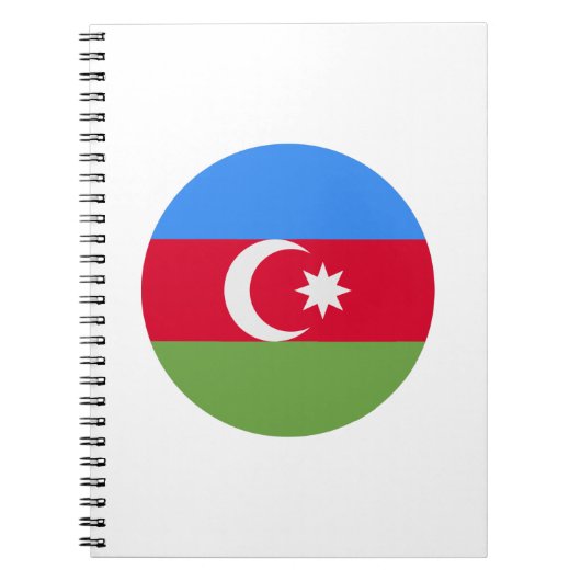 アゼルバイジャン国旗 ノートブック (正面)