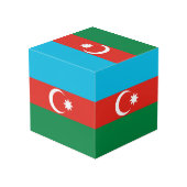 アゼルバイジャン国旗 フォトキューブ (裏面アングル)