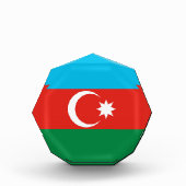 アゼルバイジャン国旗 フォトブロック (正面)