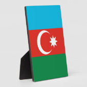 アゼルバイジャン国旗 フォトプラーク (側面)