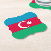アゼルバイジャン国旗 ペーパーコースター (アングル)