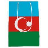 アゼルバイジャン国旗 ミディアムペーパーバッグ (裏面)