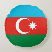 アゼルバイジャン国旗 ラウンドクッション (正面)
