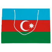アゼルバイジャン国旗 ラージペーパーバッグ (正面)