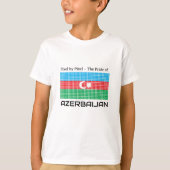 アゼルバイジャン国旗 Tシャツ (正面)
