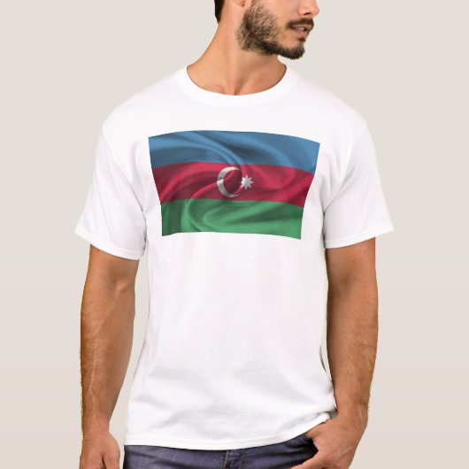 アゼルバイジャン国旗 Tシャツ (正面)