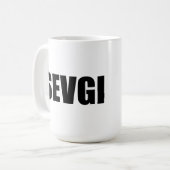 アゼルバイジャン語でセブギ語の愛 コーヒーマグカップ (正面左)