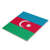 アゼルバイジャン青緑の月の旗 タイル (側面)