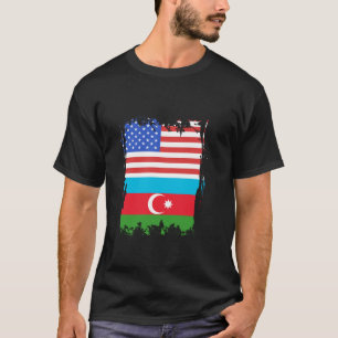 アゼルバイジャン アメリカ USA アゼルバイジャンの旗 アゼルバイジャン Tシャツ