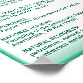 アゼルバイジャン ポスター (角)