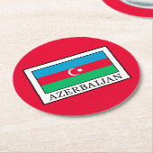 アゼルバイジャン ラウンドペーパーコースター (アングル)