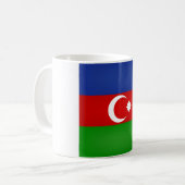 アゼルバカッコいいイジャン国旗 コーヒーマグカップ (正面左)