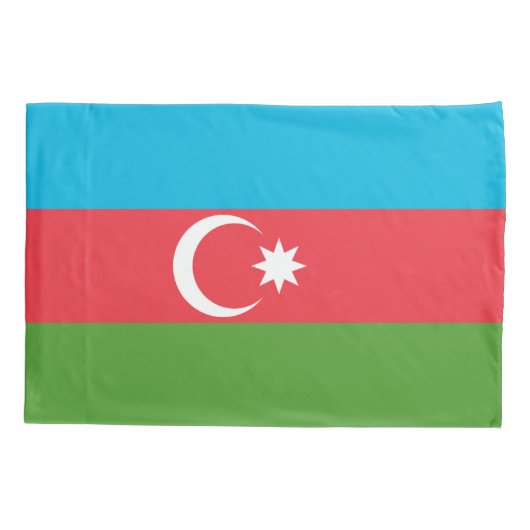 アゼ独身のルバイジャン国旗を持つ枕カバー 枕カバー (裏面)
